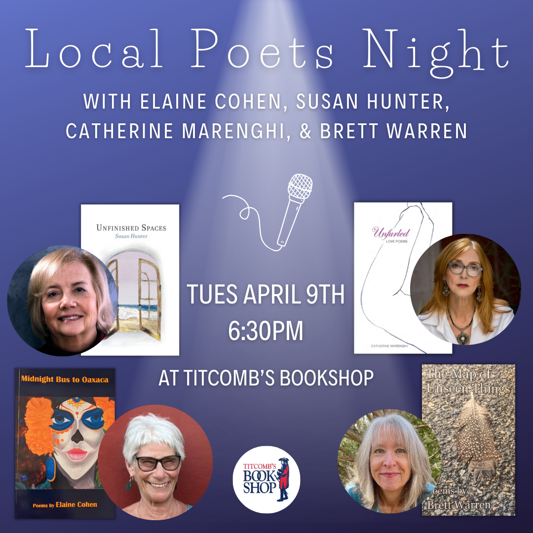 Local Poetry Night with Elaine Cohen, Susan Hunter, Catherine